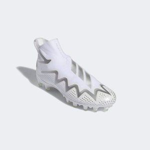 Adidas Freak Ultra 22 Primeknit Men’s 10.5 White Silver Football Cleats GX5131